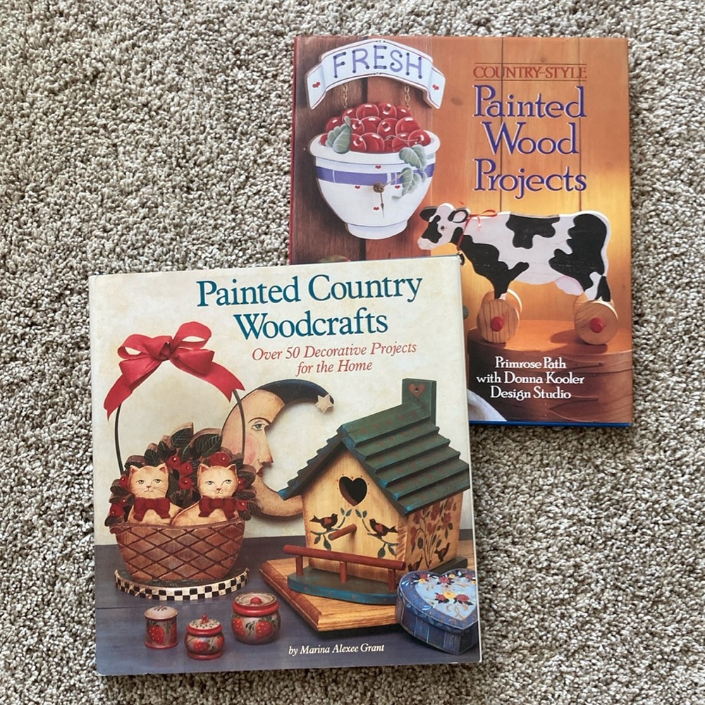 Painted Country Woodcrafts & Painted Wood Projects Book Bundle